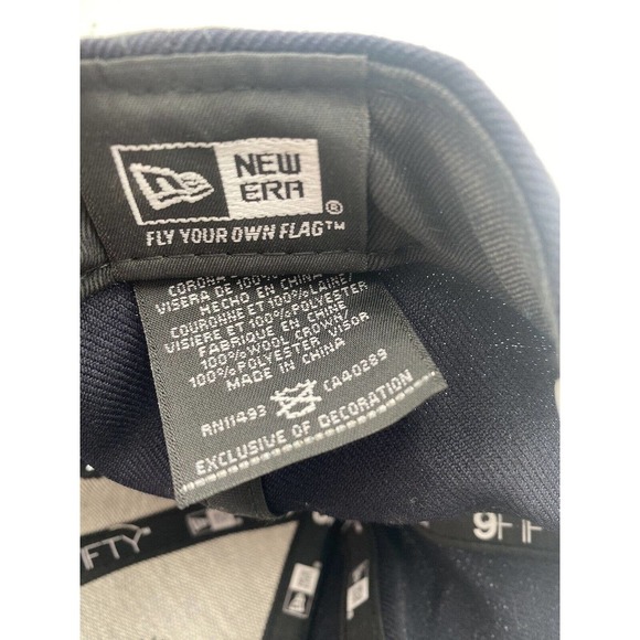 NY Yankees Baseball Hat Cap New Era 9Fifty Official MLB Navy Blue White Print - Picture 5 of 8